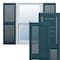 Ekena Millwork Lifetime Vinyl, TailorMade Cathedral Top Center Mullion, Open Louver, Shutter Loks, LL1C12X04000MB, PR LL1C12X04000MB - alternate 1
